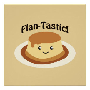 Pôster Flantástico! Flan fofo