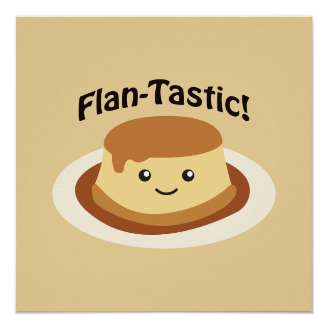 Pôster Flantástico! Flan fofo (Frente)