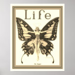 Poster "Flapper" Art Deco Life Cobrir 16 x 20<br><div class="desc">Belo Cobrir de Deco de Arte 16 x 20</div>