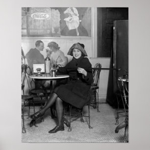Poster Flapper com bebidas escondidas - proibição - 192