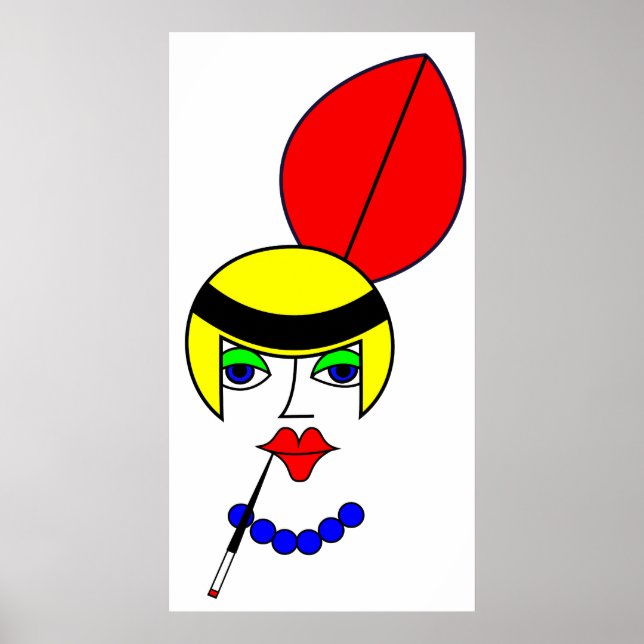 Pôster Flapper - Estrada 20s (Frente)