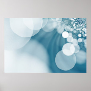 Poster Flare azul de fundo da lente