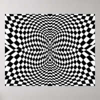 Flash Op-Art preto e branco