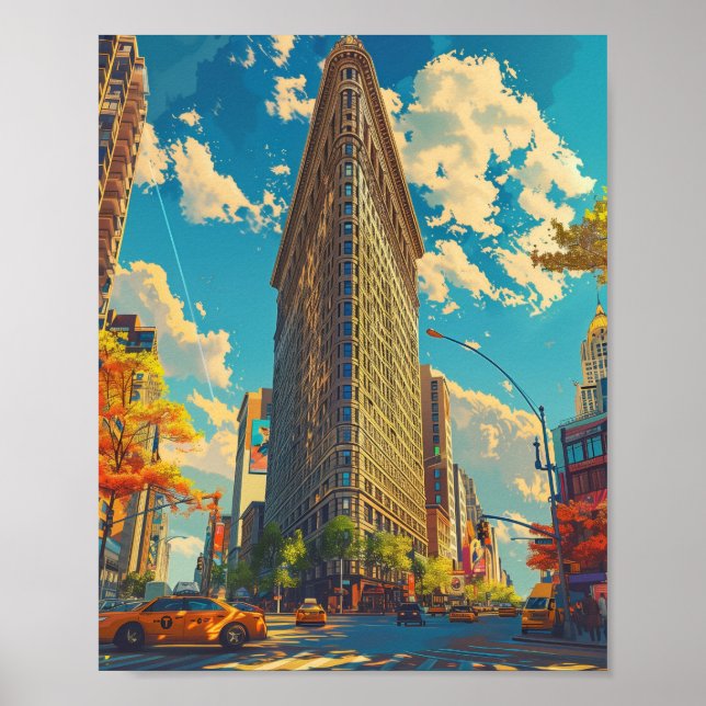 Poster Flatiron Building Nova Iorque EUA (Frente)
