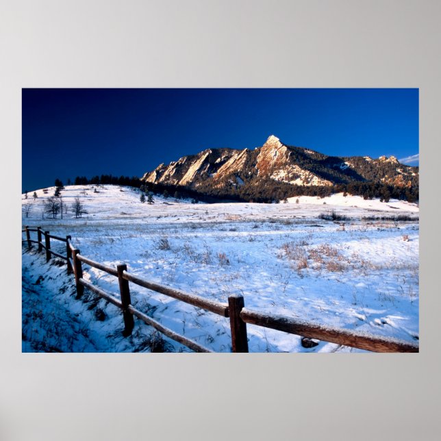 Poster Flatirons Boulder Colorado (Frente)