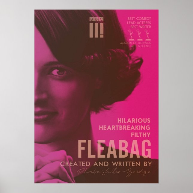 Poster Fleabag Phoebe WallerBridge comédia britânica al (Frente)