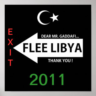 PÔSTER FLEE LIBYA