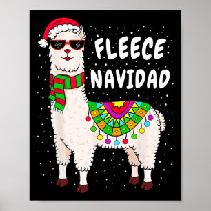Poster Fleece Feliz Navidad Llama Natal Gif