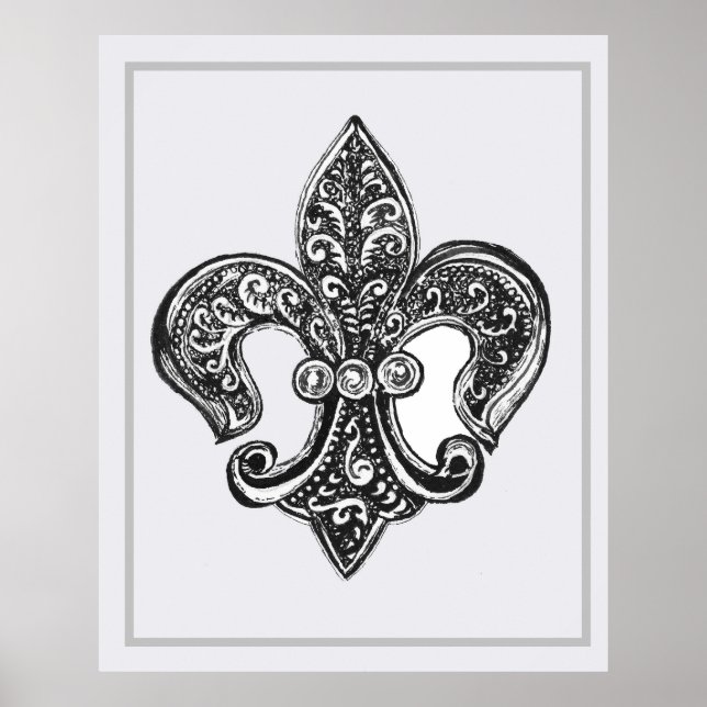 Poster Fleur de Lis (Frente)