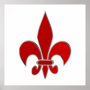Poster Fleur de Lis