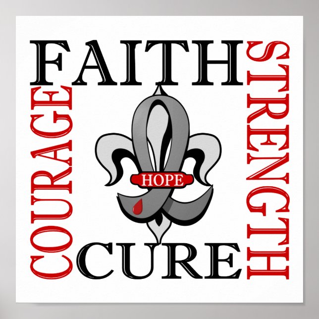 Pôster Fleur De Lis 3 Diabetes (Frente)