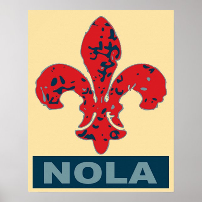 Pôster Fleur De Lis NOLa (Frente)