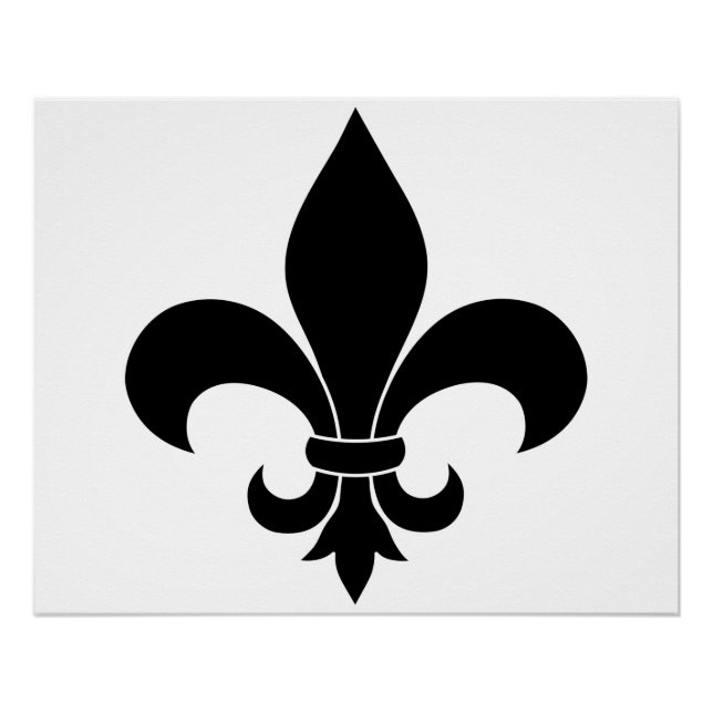 Pôster Fleur de lis Pattern Classic (Frente)