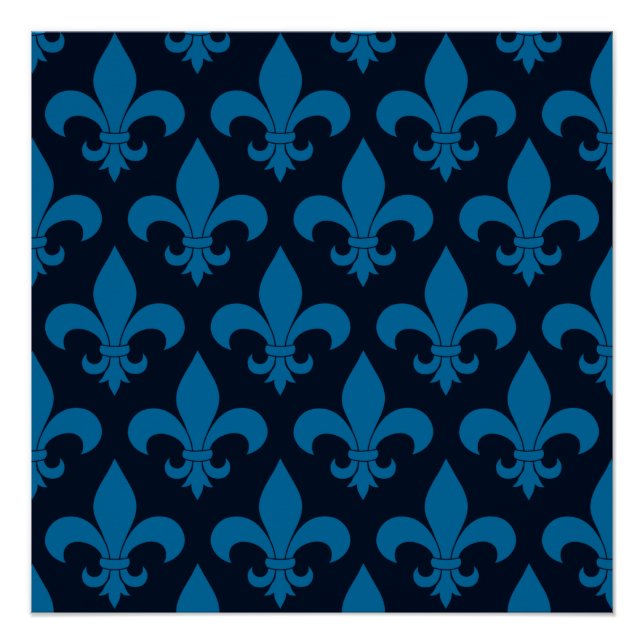 Pôster Fleur de lis Pattern Classic (Frente)