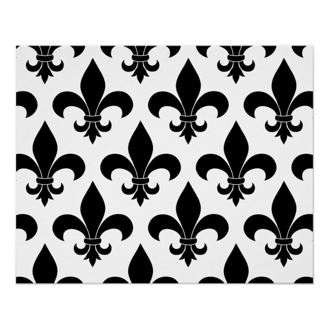 Pôster Fleur de lis Pattern Classic (Frente)