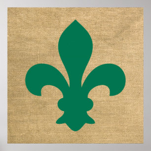 Poster Fleur de Lys, Moods Verdes Parisienses