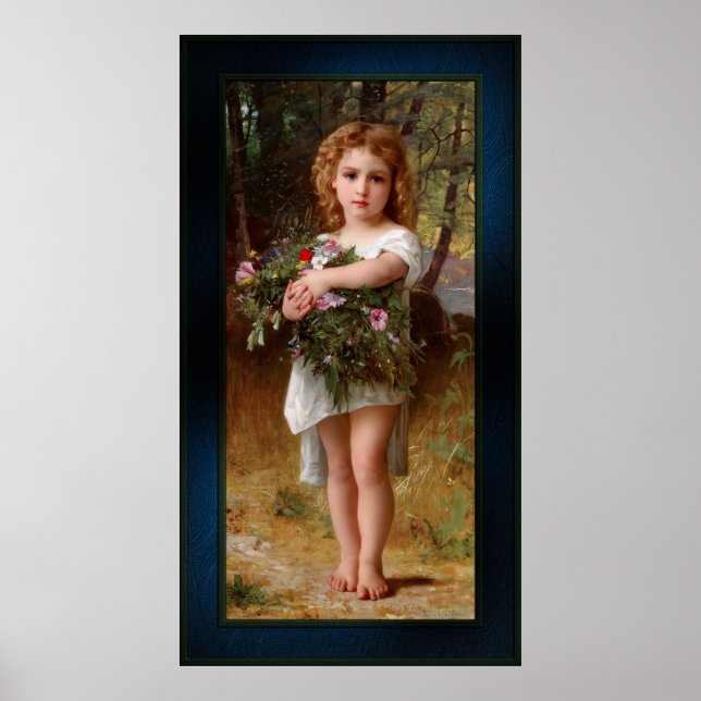 Poster Fleurs De Printemps de William Bouguereau (Frente)