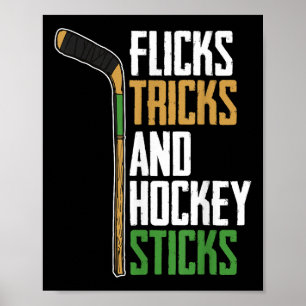 Poster Flicks Truques E Sticks De Hockey - Hóquei De Camp