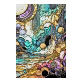 Pôster Fliesender Goldfluss