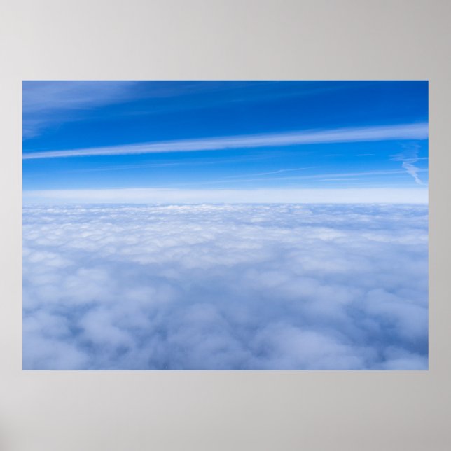 Poster Flight above the clouds (Frente)