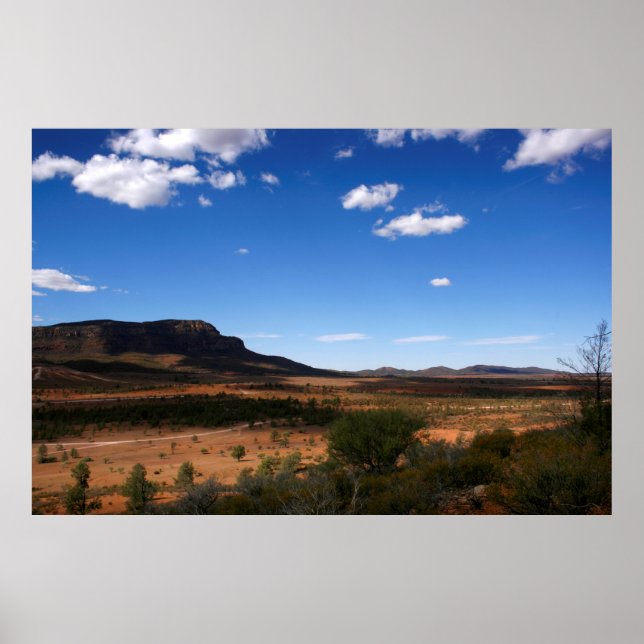 Poster Flinders Ranges Outback Austrália (Frente)