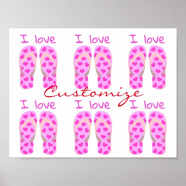 Poster Flip-Flops Rosa Thunder_Cove (Frente)