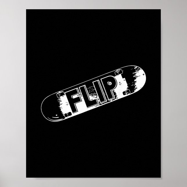 Poster Flip Skate de skateboard Design de skate Skateboar (Frente)