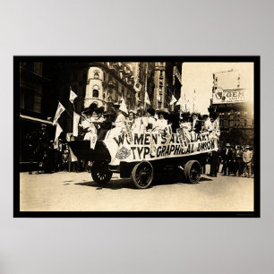 Poster Float in Labor Day Parade Nova Iorque 1909