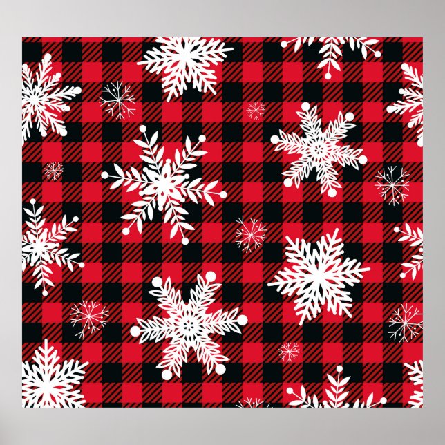 Poster Flocos de neve e Xadrez de Buffalo: Charme de inve (Frente)