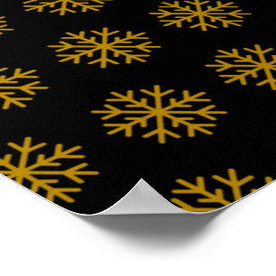 Poster Flocos de Neve Inverno Natal Férias Xmas Dezembro