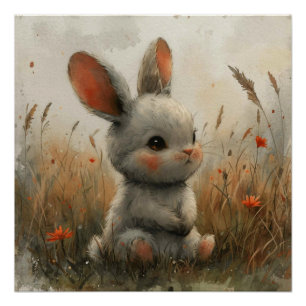 Pôster Flopsy Fancy: Um Coelhinho Cheio de Capricho
