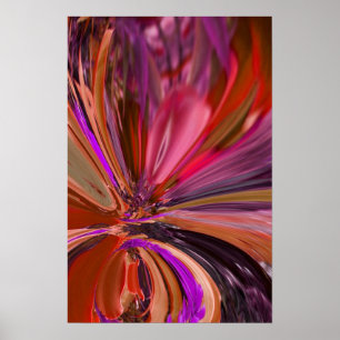 Pôster Flor abstrata