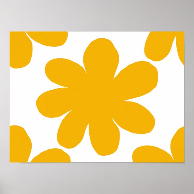 Poster Flor Amarelo (Frente)