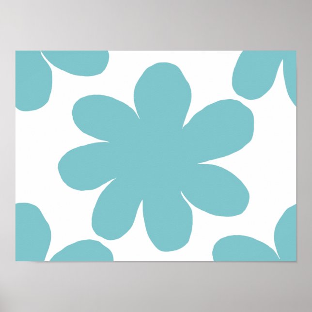Poster Flor azul (Frente)