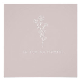 Pôster Flor bonita desconhecida sem chuva sem flores g