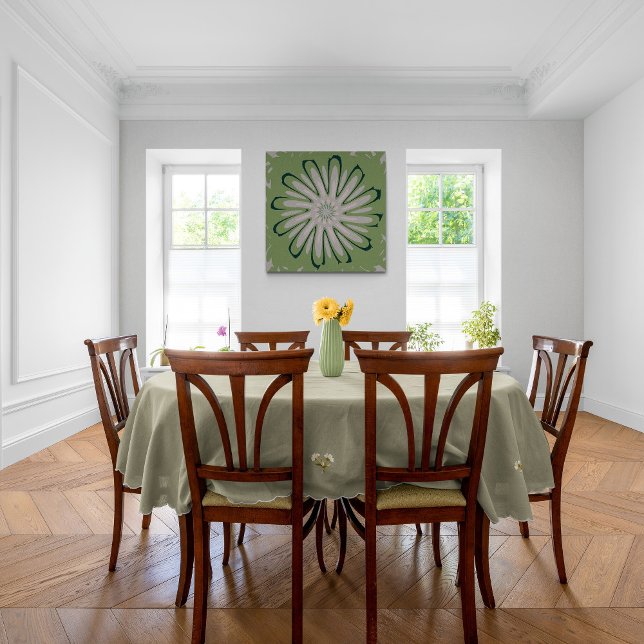 Pôster Flor branca simples (Criador carregado)