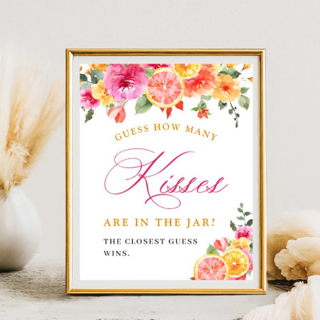 Poster Flor Brilhante Festivo Adivinha Quantos Chás de pa (Criador carregado)