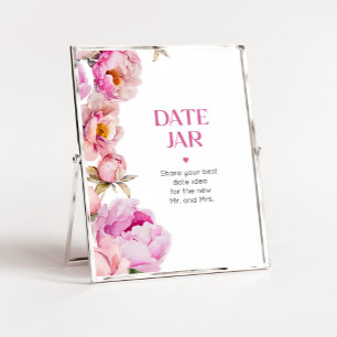 Poster Flor cor-de-rosa Brilhante Ideias noturnas Data ja