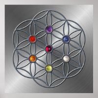 Flor da Vida Chakra Gemstone