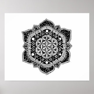 Poster Flor da vida Mandala