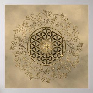 Poster Flor Da Vida - Vintage Ornament Mandala 2