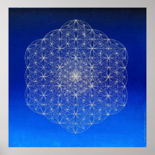 Poster Flor de #040.Tessellated da vida…
