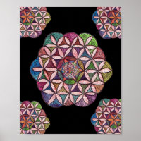 Flor de Arte de Aquarela Vida