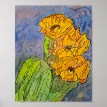 Flor de Cacto Amarela