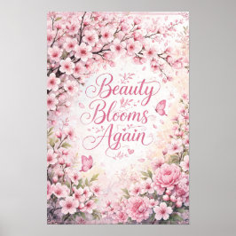 Poster Flor de Cerejeira: A Beleza Floresce Novamente