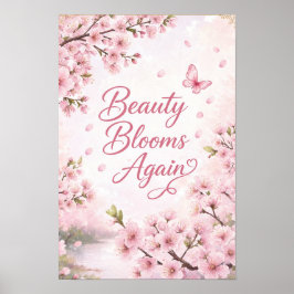 Poster Flor de Cerejeira: A Beleza Floresce Novamente