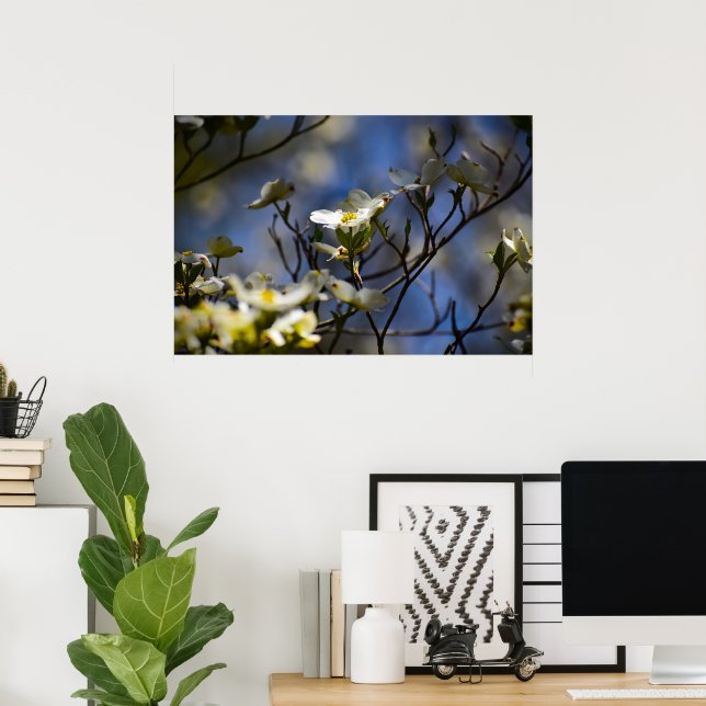 Poster Flor de Corniso,  (Escritório em casa)