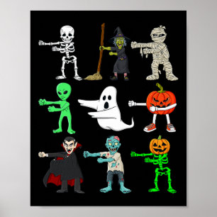 Poster Flor De Halloween Como Um Chefe Monstros Rapazes G