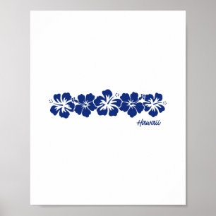 Poster Flor de Hibisco do Havaí Aloha Férias Havaianas Le