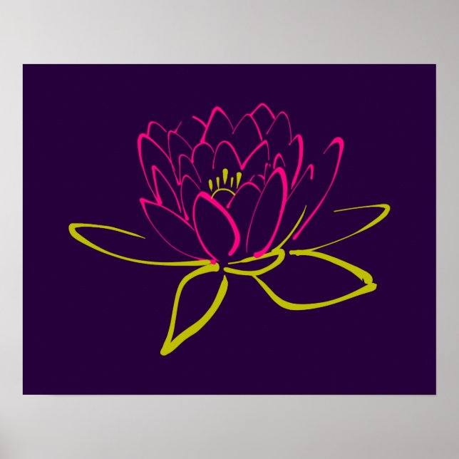 Poster Flor de Lotus (Frente)